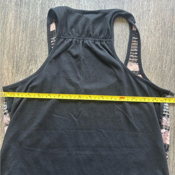 Vanity Black and Pink Striped Sequin Tank Top - Picture 5 of 5